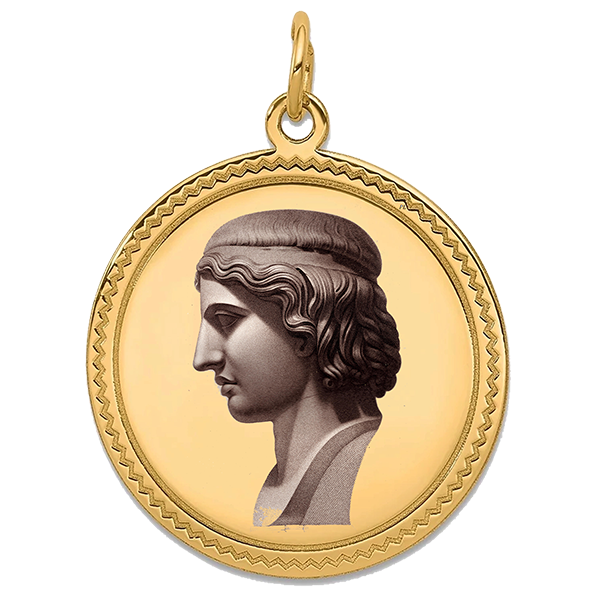 Classic Ancient Gold Pendant V