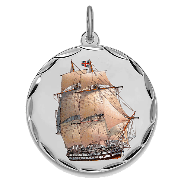 Historic Ships Silver Pendant I