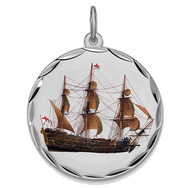 Historic Ships Silver Pendant II