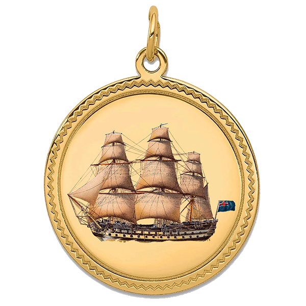 Historic Ships Gold Pendant III