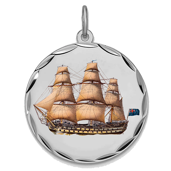 Historic Ships Silver Pendant III