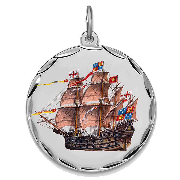 Historic Ships Silver Pendant IV