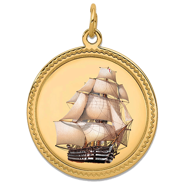 Historic Ships Silver Pendant V
