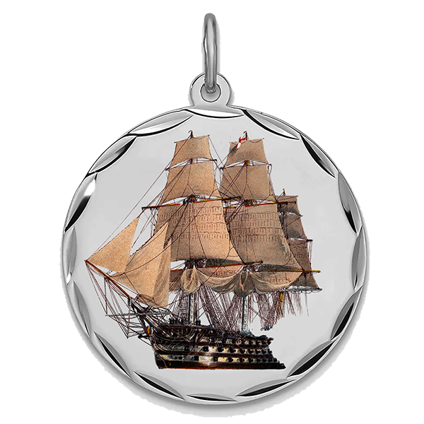 Historic Ships Silver Pendant VII