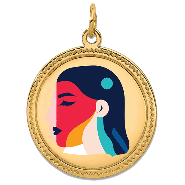 Modern Gold Pendant III
