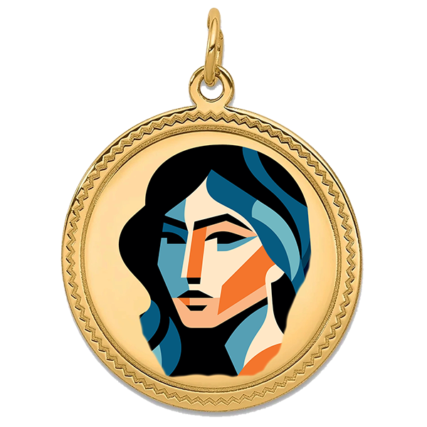 Modern Gold Pendant IV
