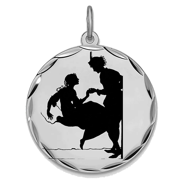 Ballet Performance Silver Pendant III