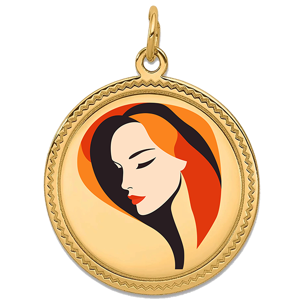 Modern Gold Pendant VI