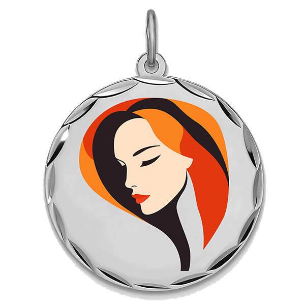 Modern Silver Pendant VI