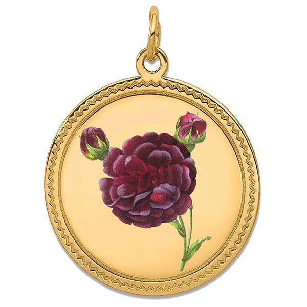 Flower Gold Pendant VI