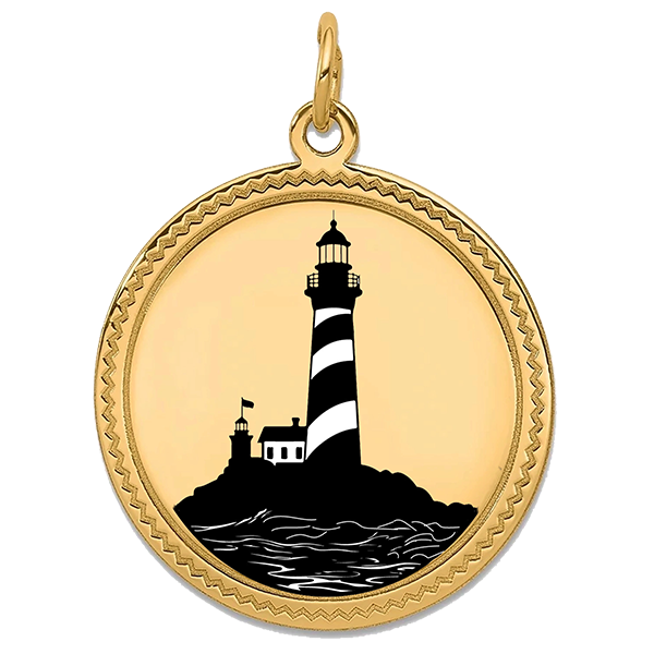 Lighthouse Gold Pendant II