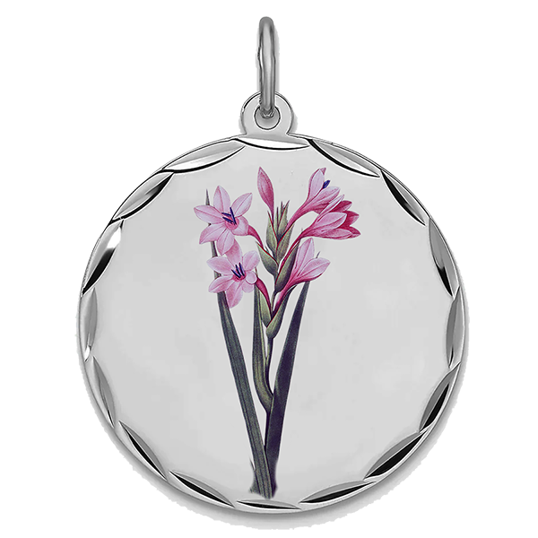 Flower Silver, Pendant for March