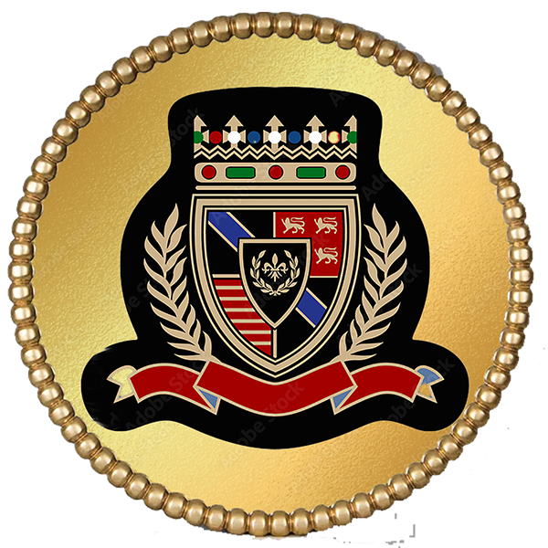Fraternity and Sorority 1.00 inch Gold Round