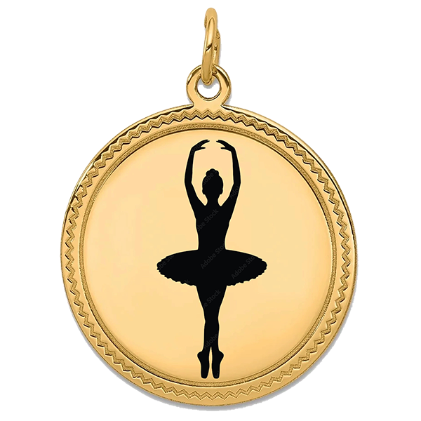 Ballett Performance Gold Pendant VIII