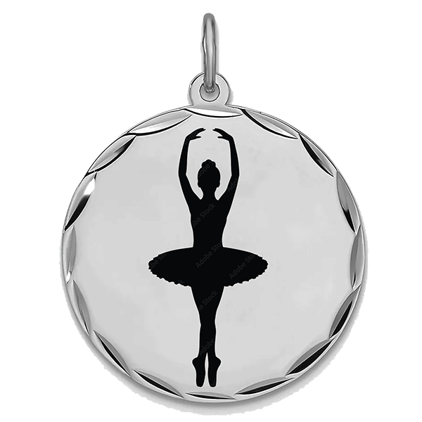 Ballet Performance Silver Pendant VIII