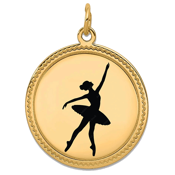 Ballett Performance Gold Pendant VII
