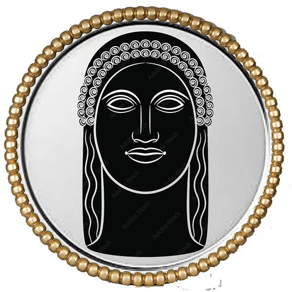 Helen of Troy, 1.25 inch Silver Round
