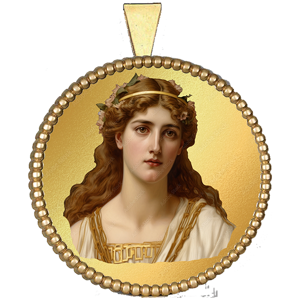 Helen of Troy, Gold Pendant