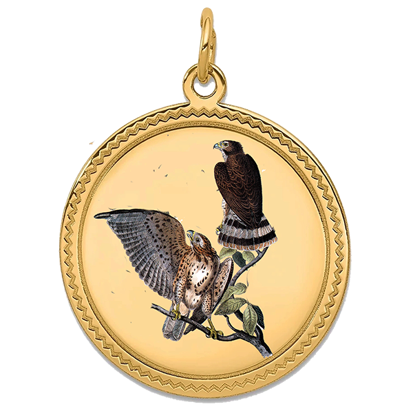 Audubon Gold Pendant IV
