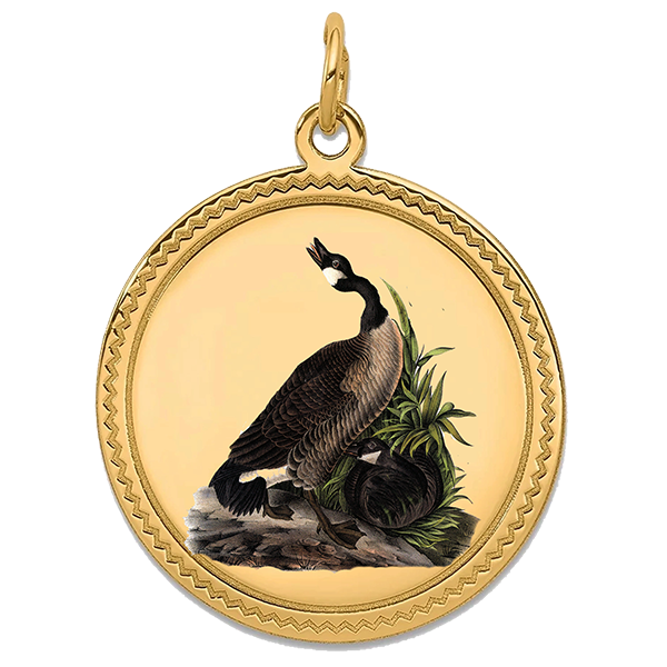 Audubon Gold Pendant IX