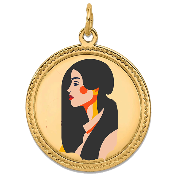 Modern Gold Pendant VIII