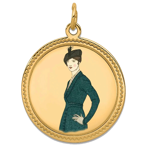 Art Deco Gold Pendant II