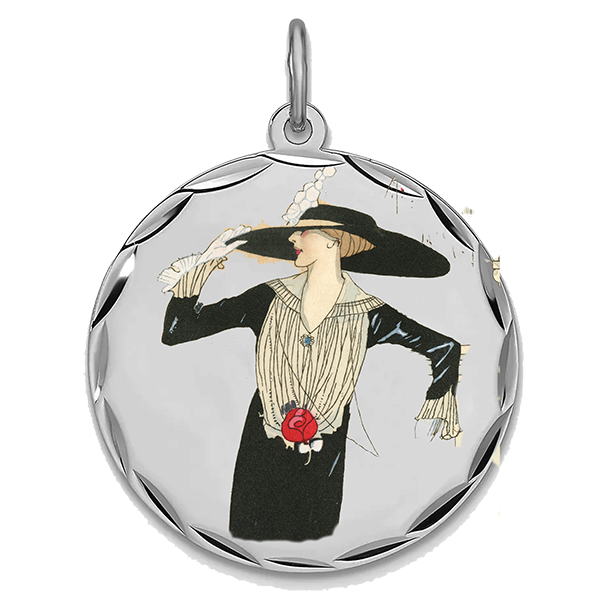 Art Deco Silver Pendant IV