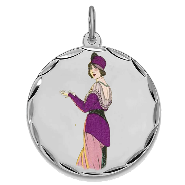 Art Deco Silver Pendant VIII