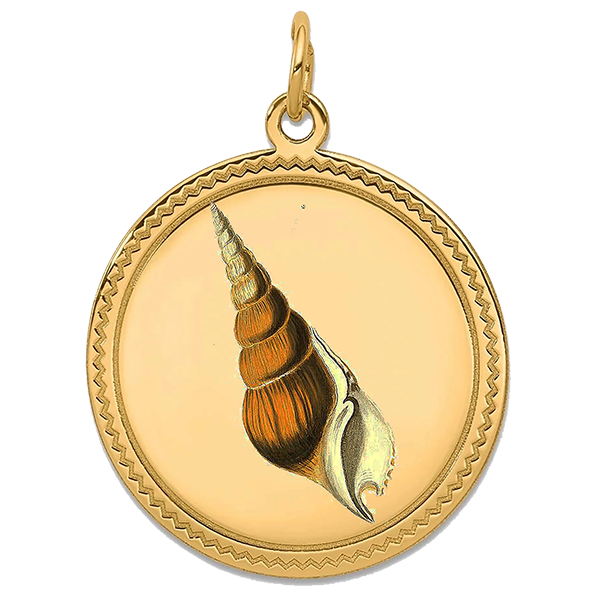 Sea Shell Gold Pendant VII