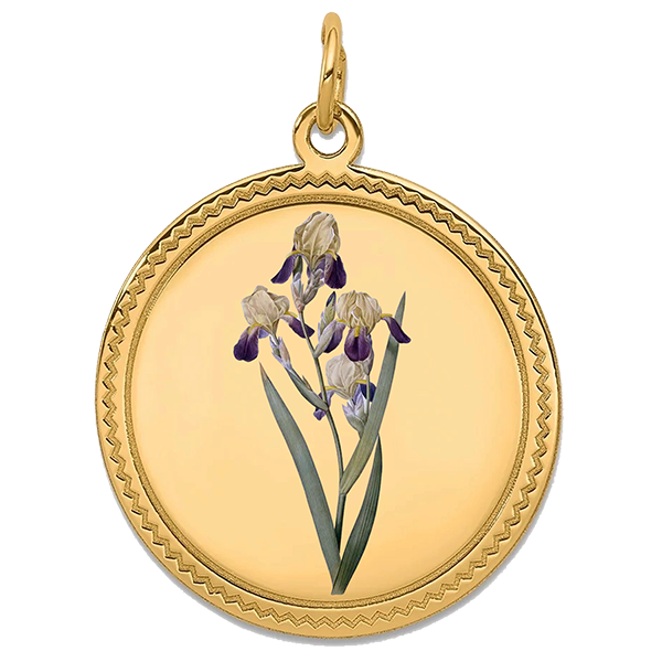 Flower, Gold Pendant for May
