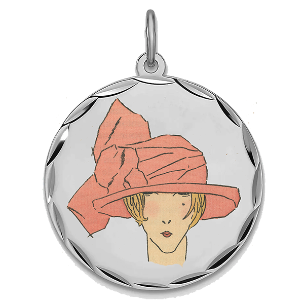 Art Deco Silver Pendant X