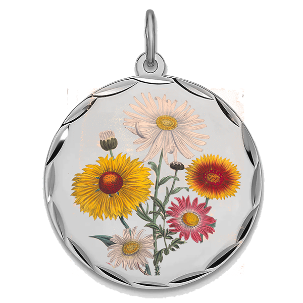 Flower Silver Pendant VII