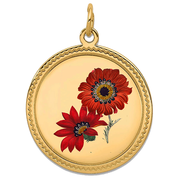 Flower Gold Pendant VIII