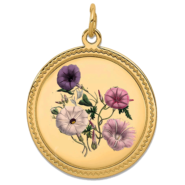 Flower Gold Pendant IX