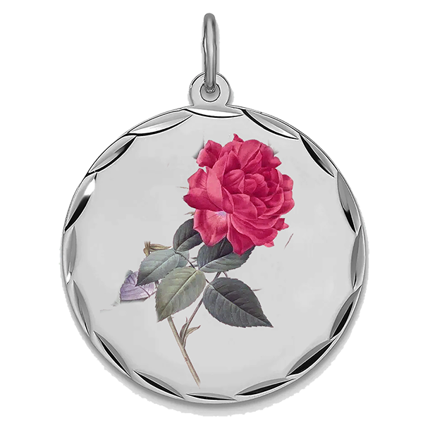 Flower Silver, Pendant for June