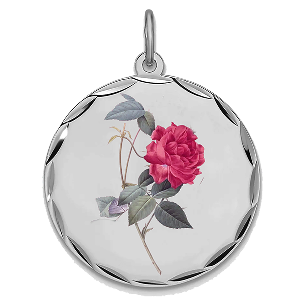 Flower Silver, Pendant for June