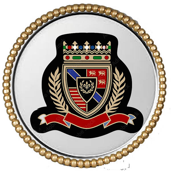 Fraternity and Sorority 1.25 inch Silver Round