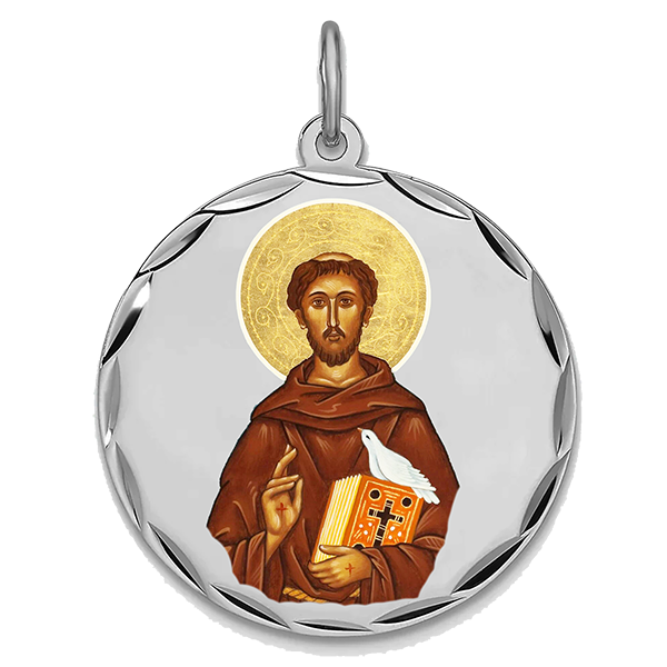 Religious Silver Pendant XII