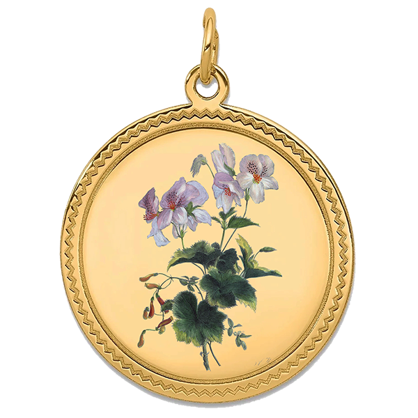 Floer, Gold Pendan for February