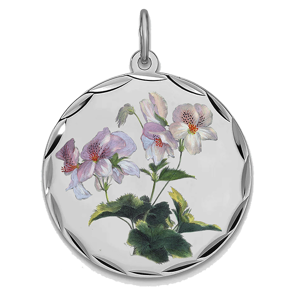 Flower Silver, Pendant for February