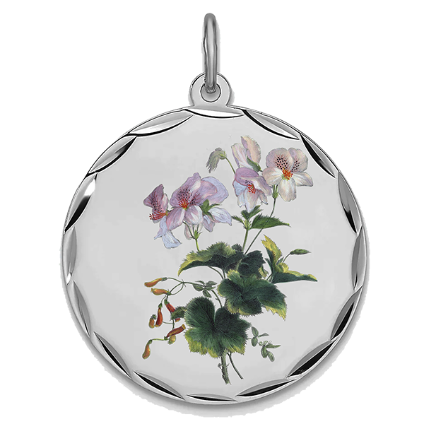 Flower Silver, Pendant for February