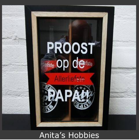 Anitas Hobbies Vaderdag Bierkistje twee flesjes