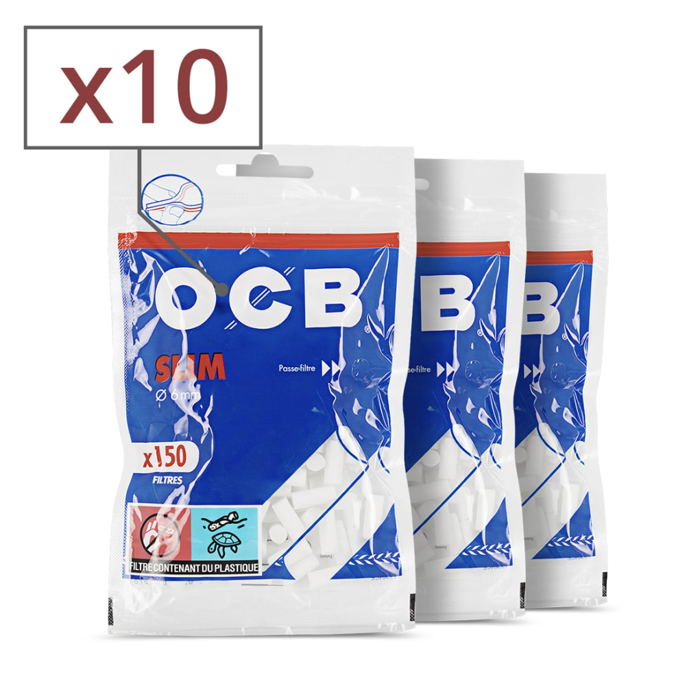 Filtres OCB Slim x 10 sachets