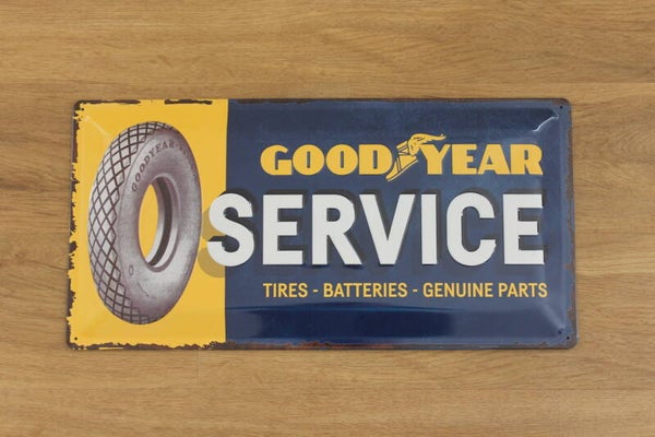 Metalen plaat - Goodyear service