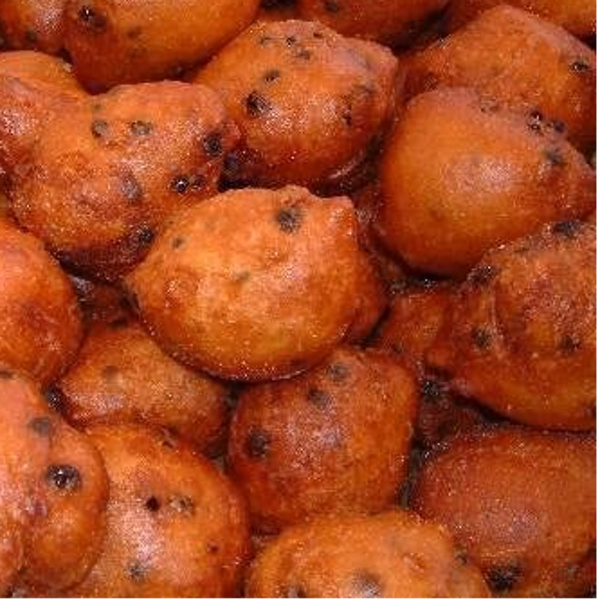 10 Oliebollen met Krenten en Rozijnen