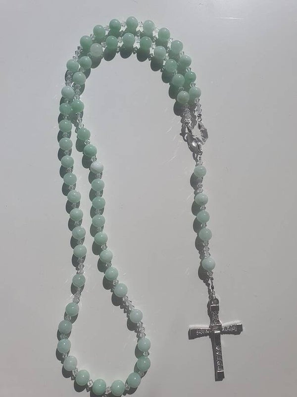 Rozenkrans - Paternoster - Swarovski Jade