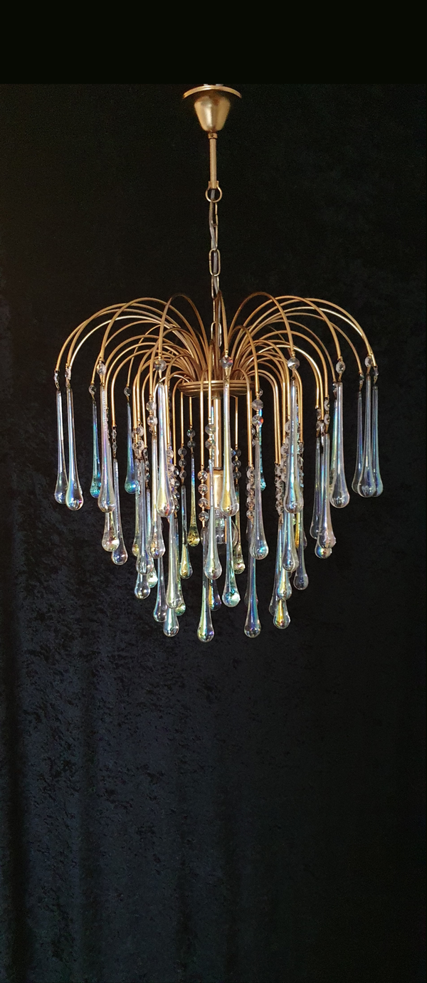 Murano Chandelier / Kroonluchter Northern lights ( Aurora Borealis ) Design