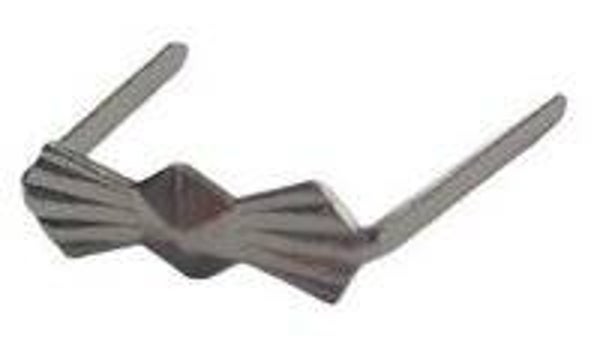 Clip ( kristal haakje ) 100 stuks, 8 mm Zilver