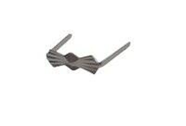Clip ( kristal haakje ) 500 stuks, 8 mm zilver