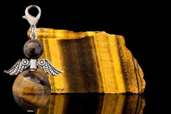 beschermengel Tijgeroog zilver